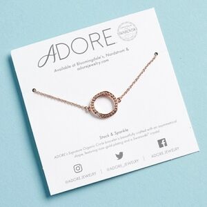 NWT Adore Rose Gold Swarovski Crystal Bracelet